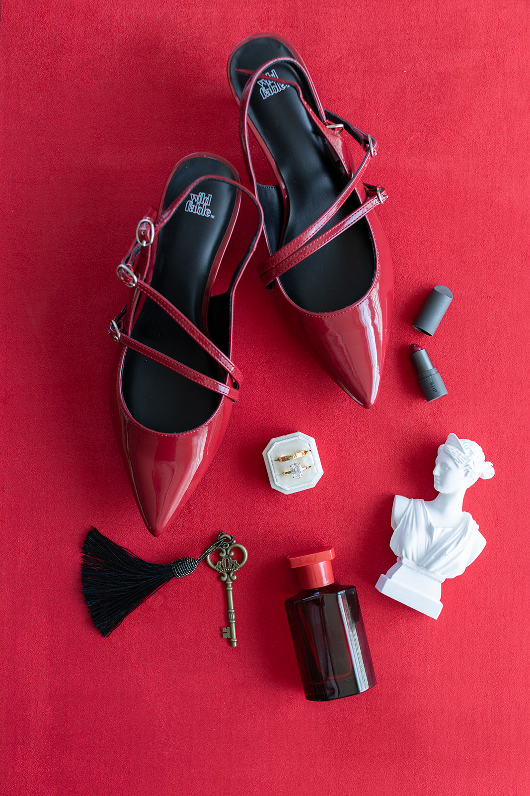 Ruby Red Suede Rollable Styling Mat - Double Sided Rollable Styling Mat for photographers, stylists, and florists (Copy)