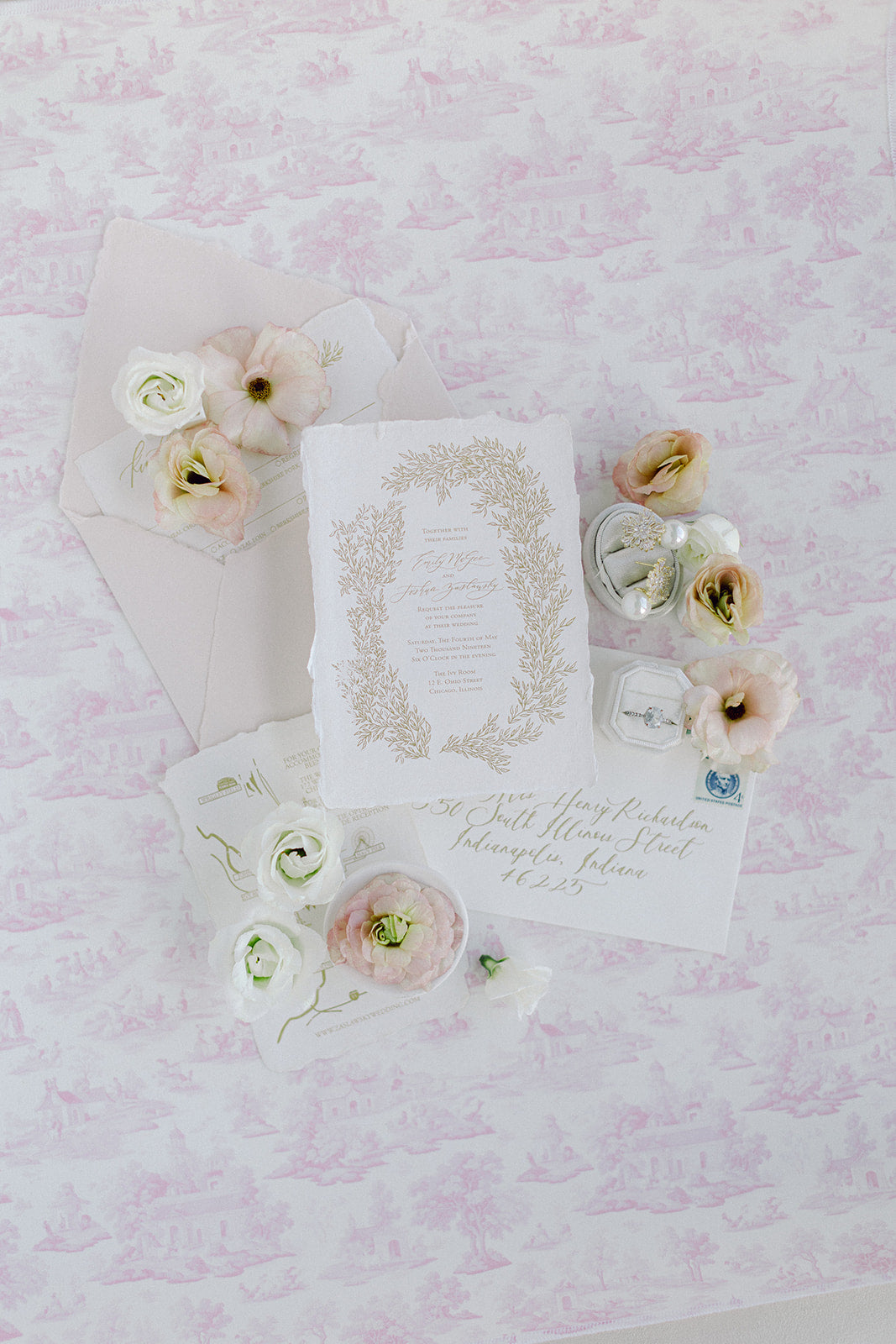 The Blue Vintage Toile Mat!  Double Sided, Rollable Styling Surface.