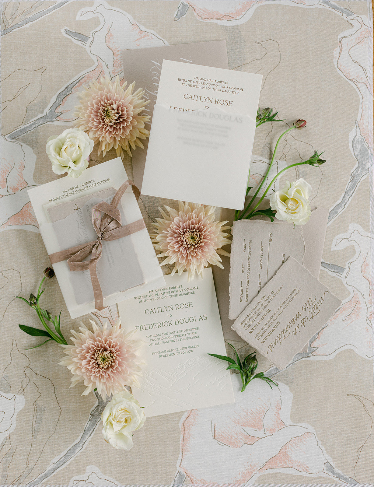 "Magnolia" Signature Mat exclusively offered by Olive and Oak Mats