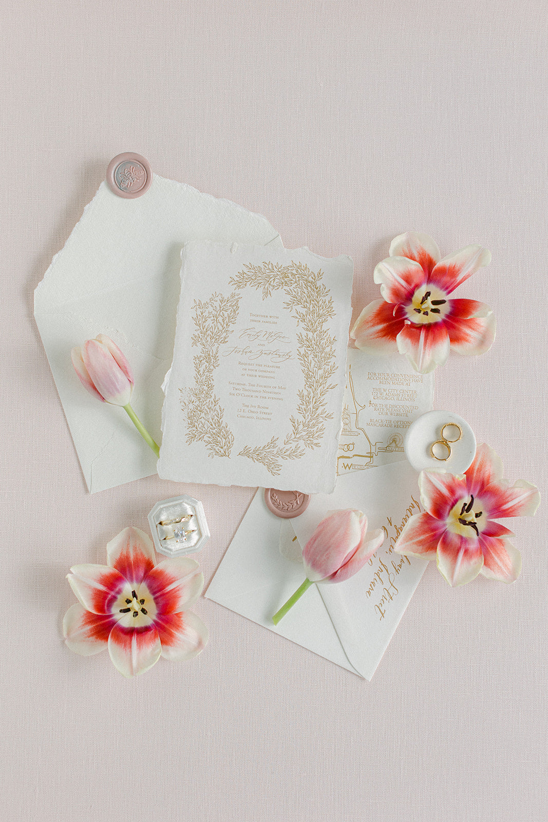 Flat Lay Styling Mat – Double-Sided Photography Backdrop -  Soft Pink Linen -Rollable Flat Lay Background – Olive and Oak