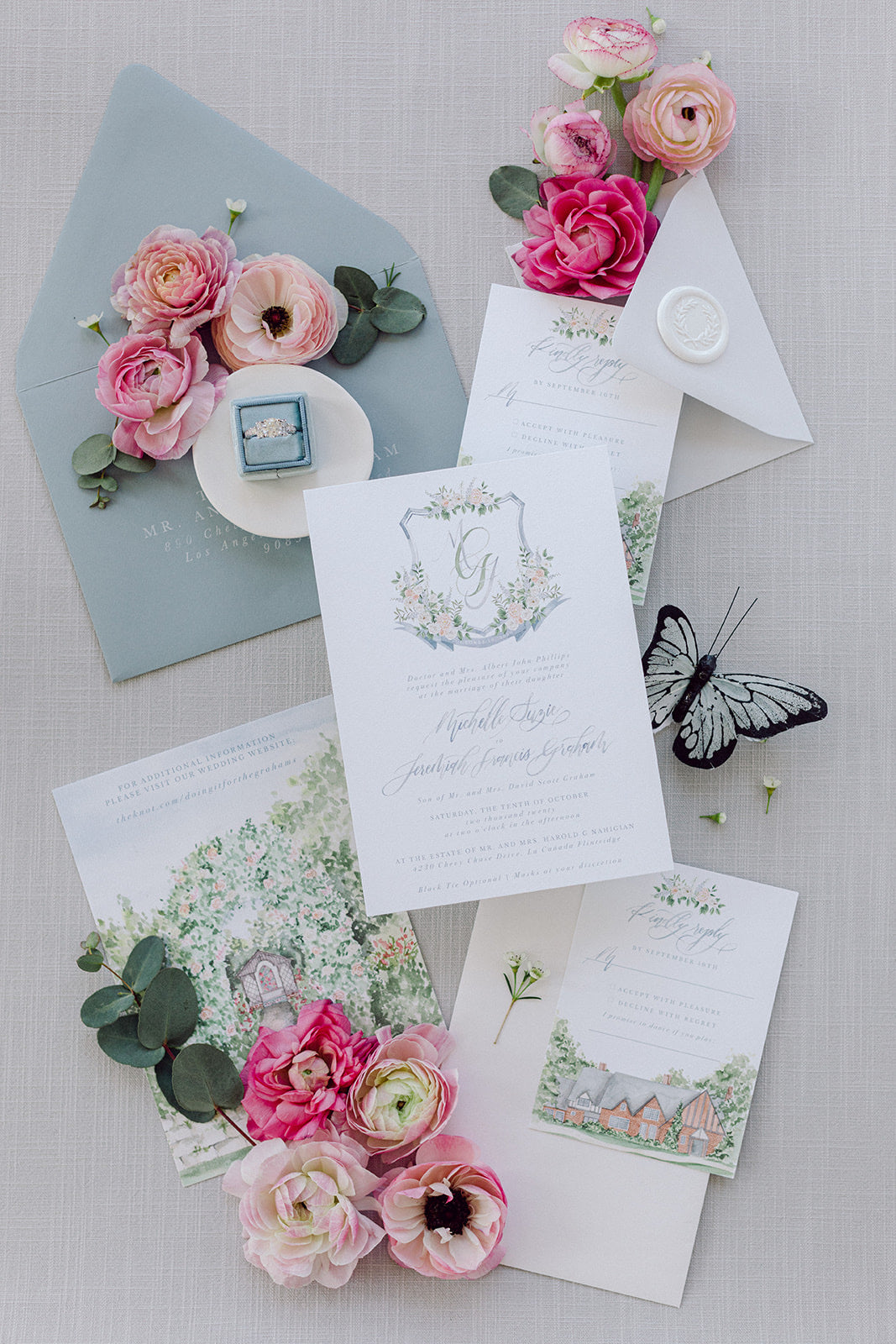Professional Flat Lay Styling Mat Kit | 6 Double-Sided Backdrops + Ceramic Dishes for Wedding & Product Photography