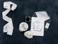 Black Suede Rollable Styling Mat -Professional Flat Lay Styling Mat | Double-Sided Photography Backdrop for Product & Wedding Detail Photos