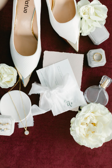 Flat Lay Styling Mat – Double-Sided Photography Backdrop - Burgundy Suede -Rollable Flat Lay Background – Olive and Oak